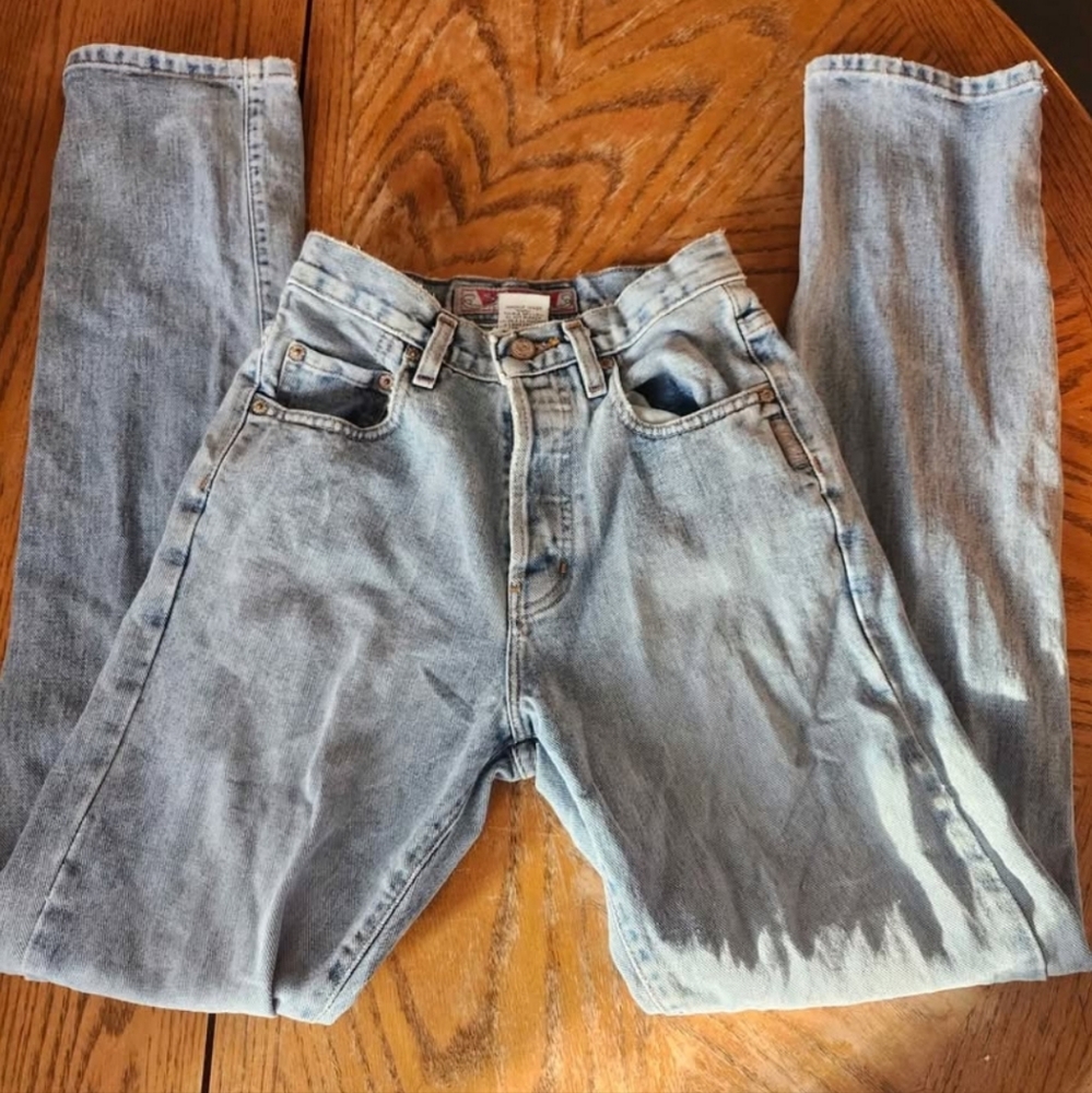 High Rise Button Fly Silvers